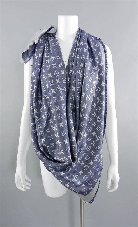 louis vuitton 1854 scarf|louis vuitton denim scarf.